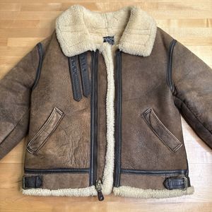 Avirex Sheepskin Leather Jacket Type B-3 Size 40 Made in USA